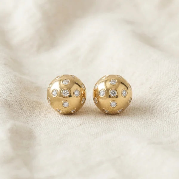 Rally Studs — yellow gold, view 6