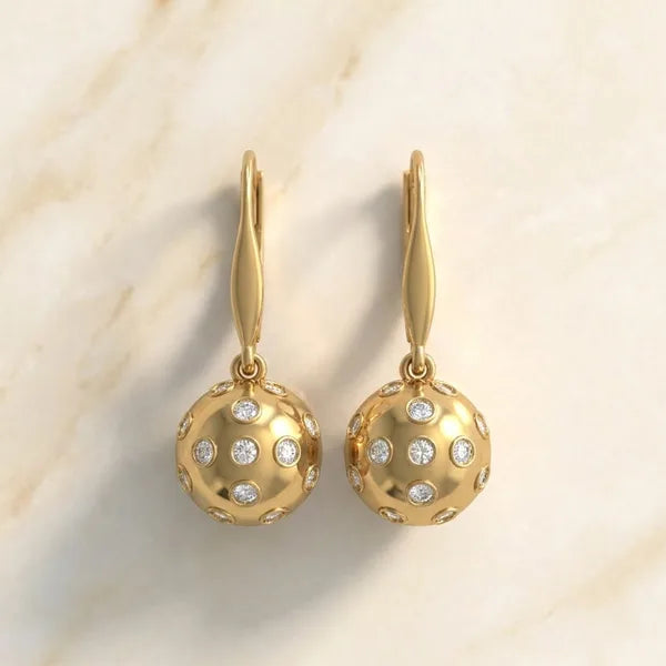 Rally Drops — yellow gold, view 3