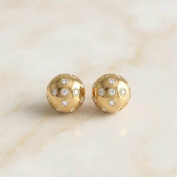 Ace Studs — yellow gold, view 6