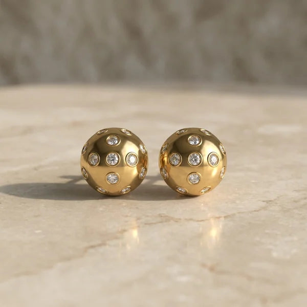 Ace Studs — yellow gold, view 4