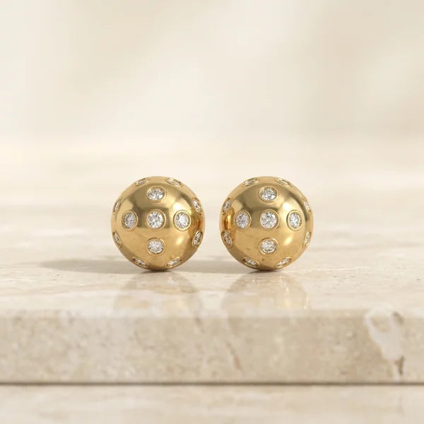 Ace Studs — yellow gold, view 5