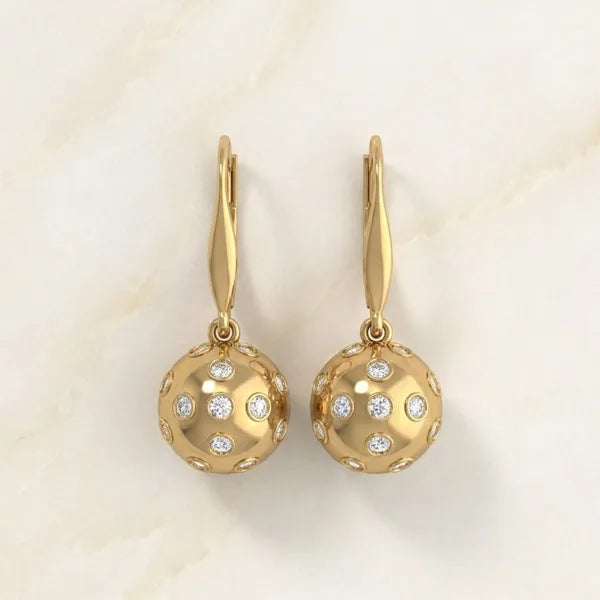 Ace Drops — yellow gold, view 2