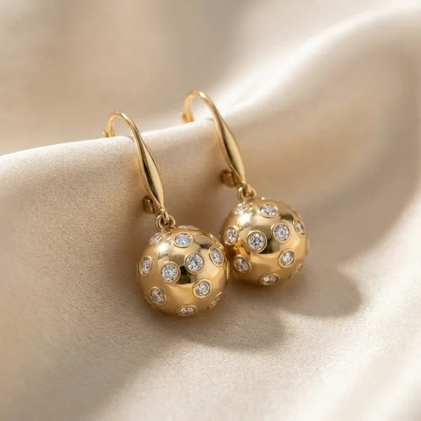 Match Point Drops — yellow gold, view 6