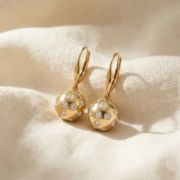 Match Point Drops — yellow gold, view 5