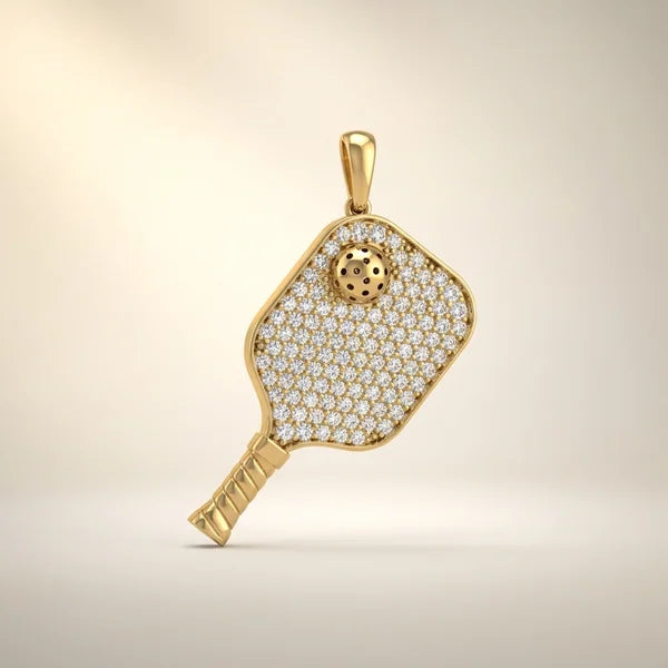 The Paddle, Pavé — yellow gold, view 4