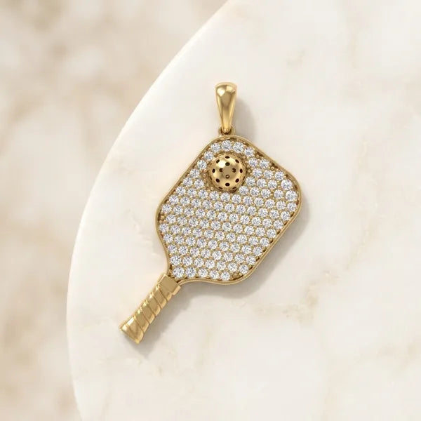 The Paddle, Pavé — yellow gold, view 6