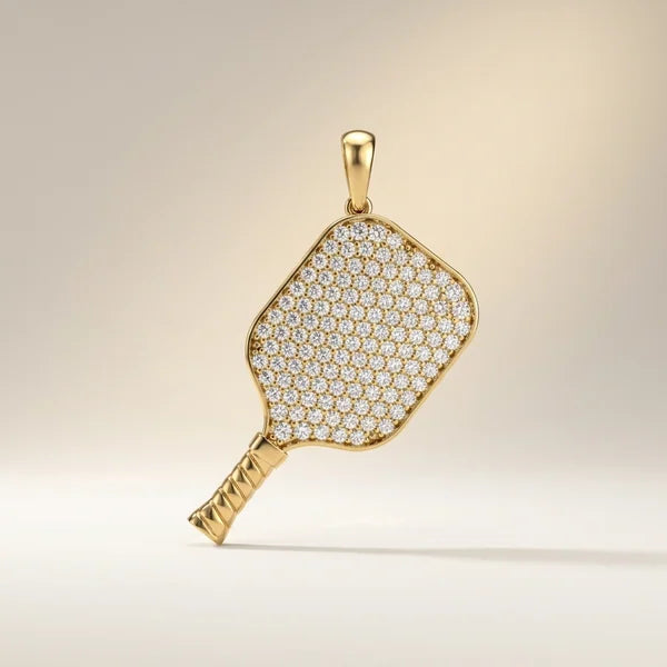 The Paddle, Full Pavé — yellow gold, view 5