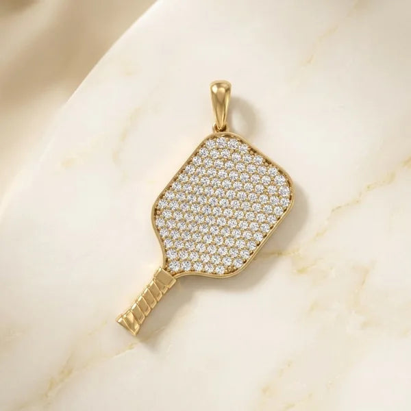 The Paddle, Full Pavé — yellow gold, view 6