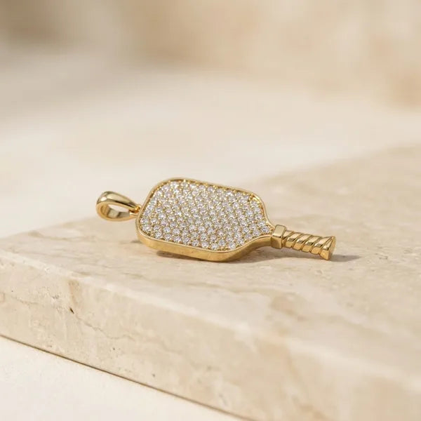 The Paddle, Full Pavé — yellow gold, view 4